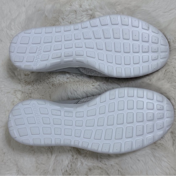 Adidas Cloudfoam Lite Walking Slip On Shoes Gray White Slip-On Sneakers Size 9.5 - Picture 8 of 11